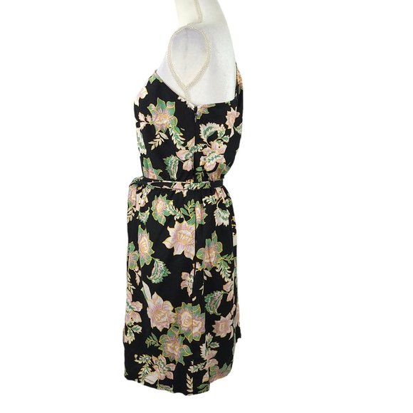 Who What Wear One Shoulder Long Sleeve Mini Dress Womens M Floral Elastic Waist - Picture 5 of 10